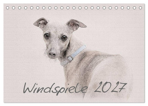 Windspiele 2027 (Tischkalender 2027 DIN A5 quer), CALVENDO Monatskalender