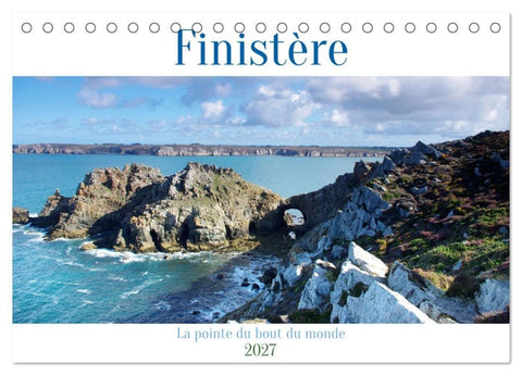 FINISTERE La pointe du bout du monde (Calendrier de bureau 2027 DIN A5 vertical), CALVENDO calendrier mensuel