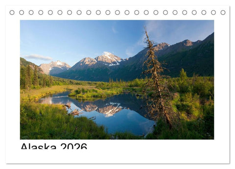 Alaska 2026 (Tischkalender 2026 DIN A5 quer), CALVENDO Monatskalender