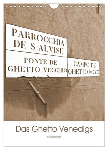 Das Ghetto Venedigs (Wandkalender 2026 DIN A4 hoch), CALVENDO Monatskalender