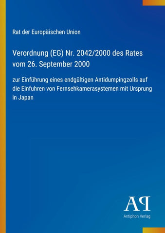 Verordnung (EG) Nr. 2042/2000 des Rates vom 26. September 2000