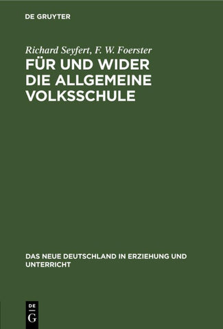 Für und wider die allgemeine Volksschule