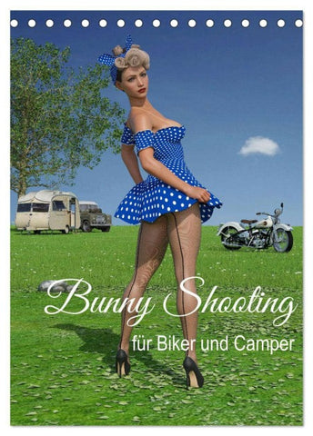 Bunny Shooting (Tischkalender 2026 DIN A5 hoch), CALVENDO Monatskalender