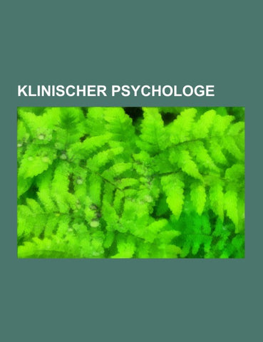 Klinischer Psychologe
