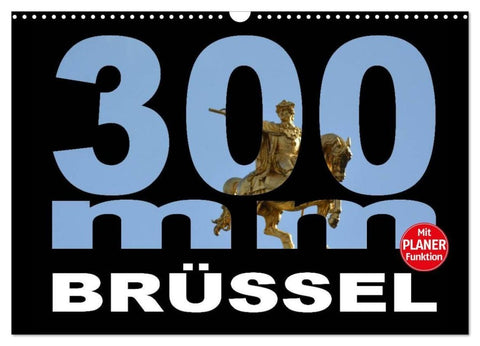 300mm - Brüssel (Wandkalender 2027 DIN A3 quer), CALVENDO Monatskalender