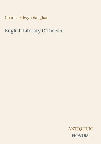 English Literary Criticism