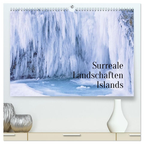 Surreale Landschaften Islands (hochwertiger Premium Wandkalender 2027 DIN A2 quer), Kunstdruck in Hochglanz