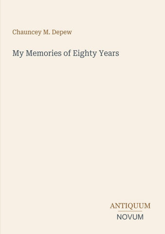 My Memories of Eighty Years