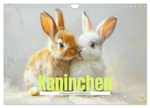 Kaninchen - Liebenswerte Fellbällchen (Wandkalender 2027 DIN A4 quer), CALVENDO Monatskalender