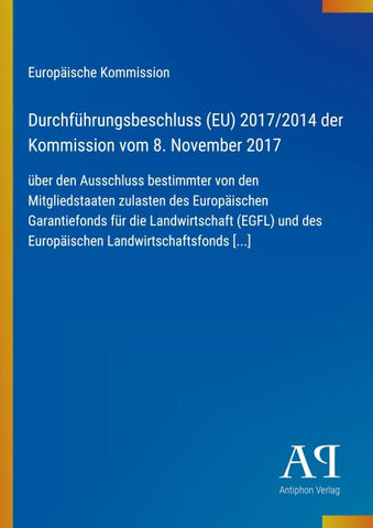 Durchführungsbeschluss (EU) 2017/2014 der Kommission vom 8. November 2017