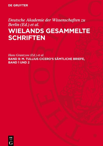 M. Tullius Cicero’s Sämtliche Briefe, Band 1 und 2