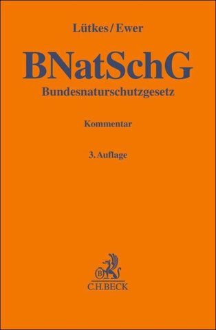 Bundesnaturschutzgesetz. BNatSchG