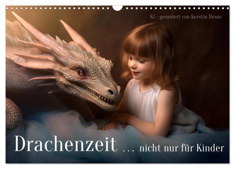 Drachenzeit.. nicht nur für Kinder (Wandkalender 2027 DIN A3 quer), CALVENDO Monatskalender