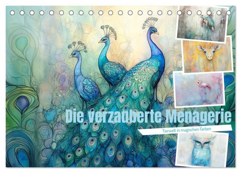 Die verzauberte Menagerie (Tischkalender 2026 DIN A5 quer), CALVENDO Monatskalender