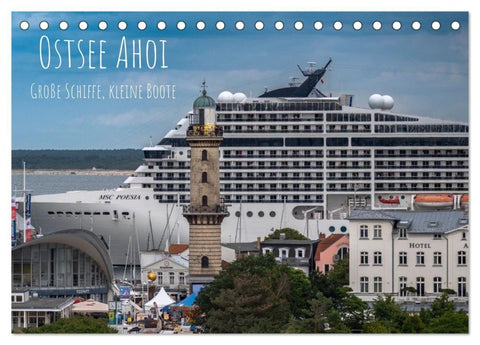 Ostsee Ahoi - Große Schiffe, kleine Boote (Tischkalender 2027 DIN A5 quer), CALVENDO Monatskalender