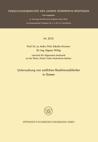 Untersuchung von zeitlichen Reaktionsabläufen in Gasen
