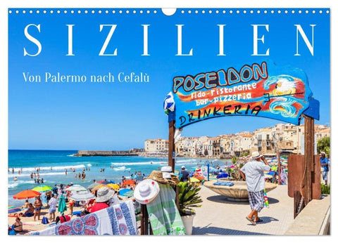 Sizilien - Von Palermo nach Cefalù (Wandkalender 2027 DIN A3 quer), CALVENDO Monatskalender