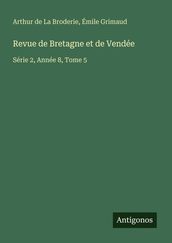 Revue de Bretagne et de Vendée
