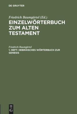 Hebräisches Wörterbuch zur Genesis