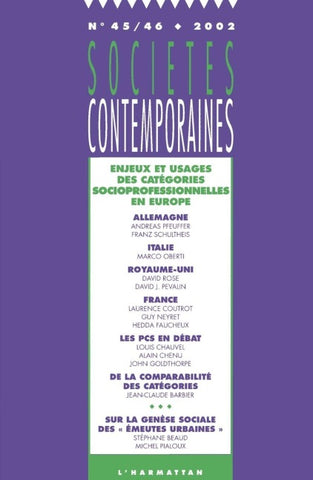 Enjeux et usages des catégories socioprofessionnelles en Europe