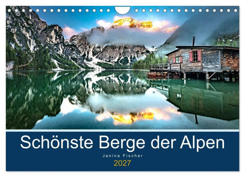 Schönste Berge der Alpen (Wandkalender 2027 DIN A4 quer), CALVENDO Monatskalender