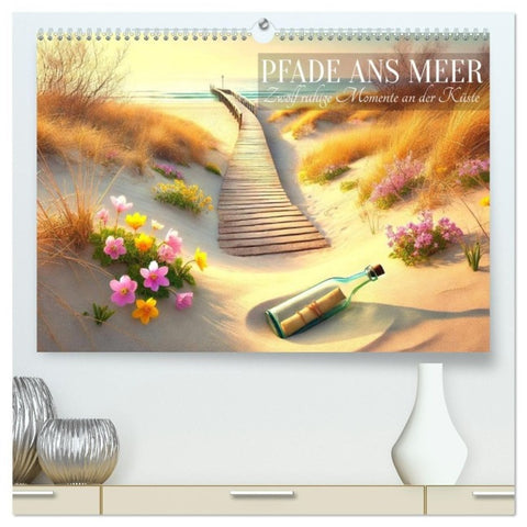 Pfade ans Meer (hochwertiger Premium Wandkalender 2027 DIN A2 quer), Kunstdruck in Hochglanz