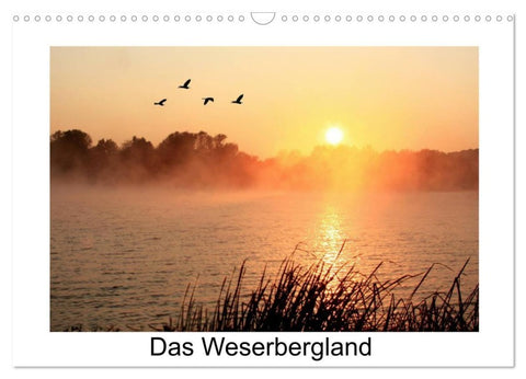 Das Weserbergland (Wandkalender 2027 DIN A3 quer), CALVENDO Monatskalender
