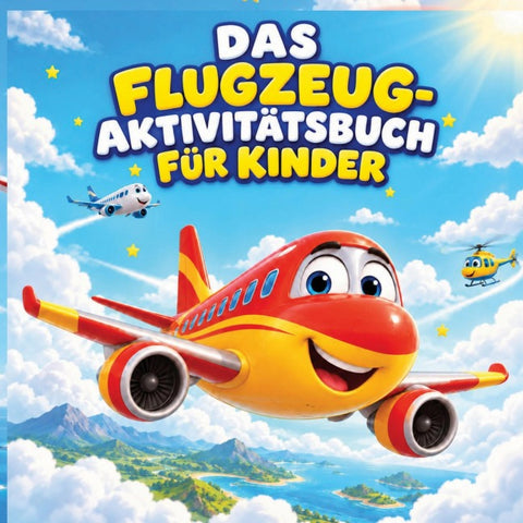 Das Flugzeug Aktivitätsbuch für Kinder