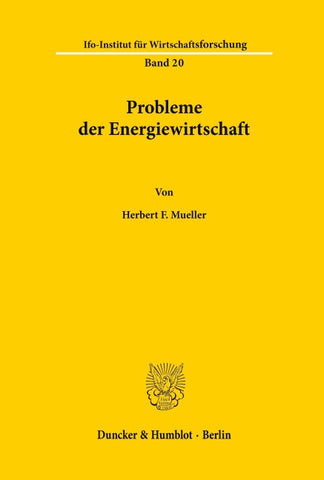Probleme der Energiewirtschaft.