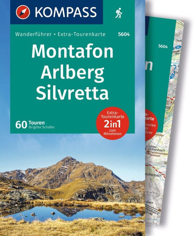 KOMPASS Wanderführer Montafon, Arlberg, Silvretta, 60 Touren mit Extra-Tourenkarte