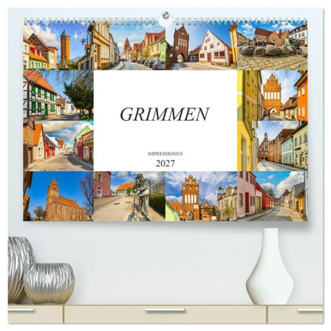 Grimmen Impressionen (hochwertiger Premium Wandkalender 2027 DIN A2 quer), Kunstdruck in Hochglanz