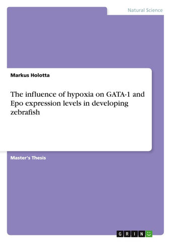 The influence of hypoxia on GATA-1 and Epo expression levels in developing zebrafish