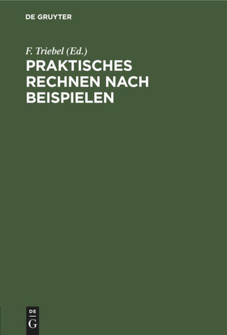 Praktisches Rechnen nach Beispielen