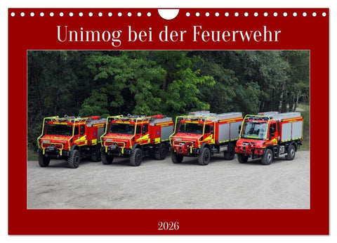 Unimog bei der Feuerwehr (Wandkalender 2026 DIN A4 quer), CALVENDO Monatskalender