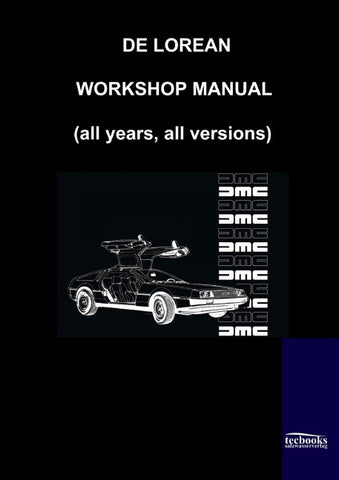 De Lorean Factory Workshop Manual