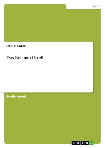 Das Bosman-Urteil