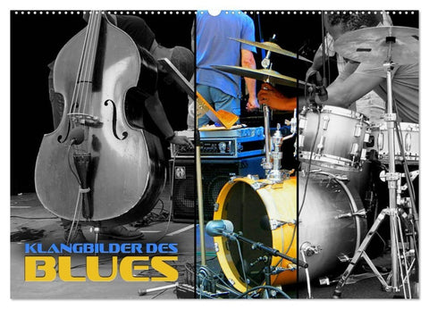 Klangbilder des Blues (Wandkalender 2027 DIN A2 quer), CALVENDO Monatskalender