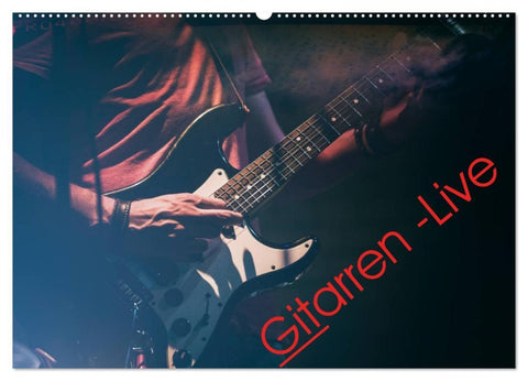 Gitarren - Live (Wandkalender 2026 DIN A2 quer), CALVENDO Monatskalender