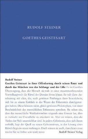 Goethes Geistesart