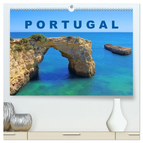 Portugal (hochwertiger Premium Wandkalender 2027 DIN A2 quer), Kunstdruck in Hochglanz