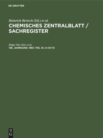 1967, Teil 1a: A–Ch 13