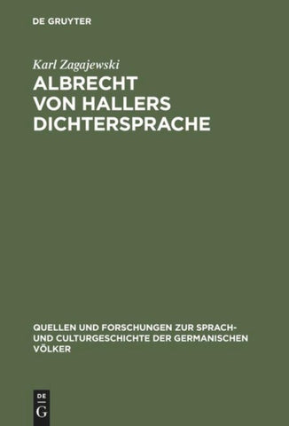 Albrecht von Hallers Dichtersprache