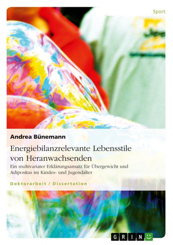 Energiebilanzrelevante Lebensstile von Heranwachsenden