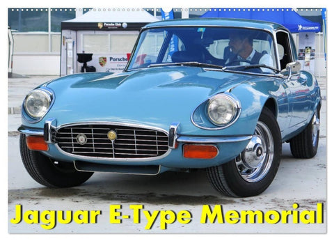 Jaguar E-Type Memorial (Wandkalender 2027 DIN A2 quer), CALVENDO Monatskalender