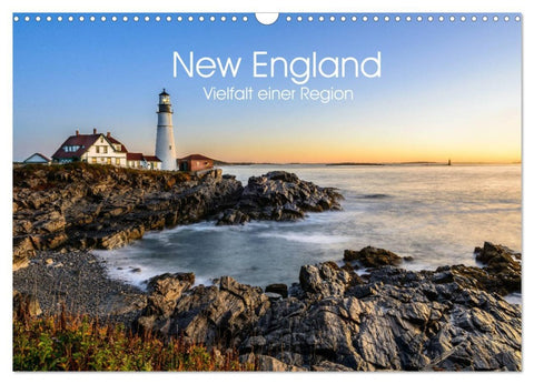New England - Vielfalt einer Region (Wandkalender 2026 DIN A3 quer), CALVENDO Monatskalender