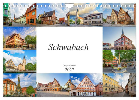 Schwabach Impressionen (Wandkalender 2027 DIN A4 quer), CALVENDO Monatskalender