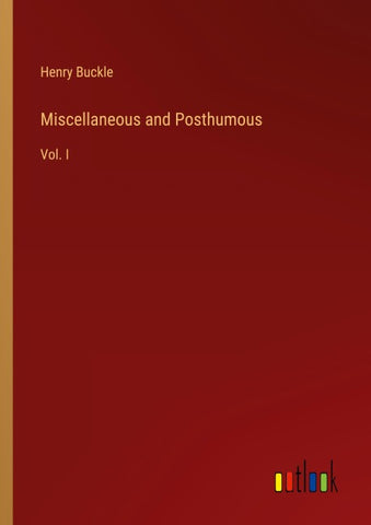 Miscellaneous and Posthumous
