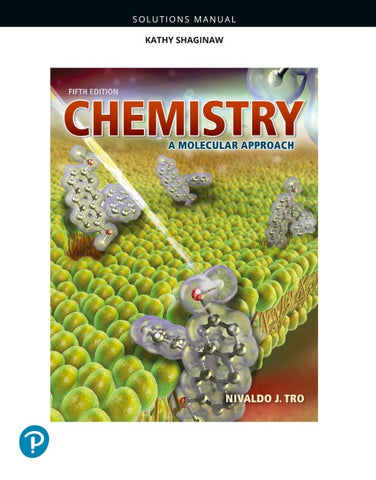 Student Solutions Manual for Chemistry: A Molecular Approach