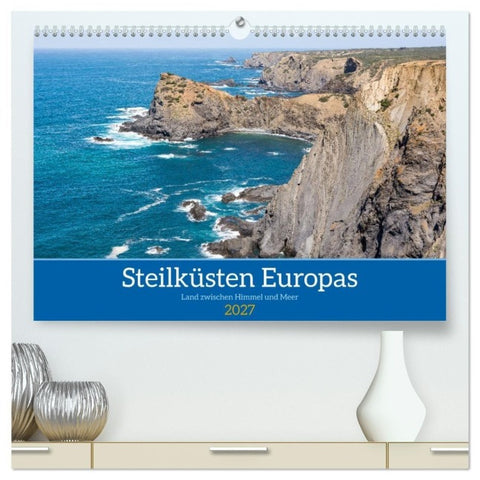 Steilküsten Europas (hochwertiger Premium Wandkalender 2027 DIN A2 quer), Kunstdruck in Hochglanz