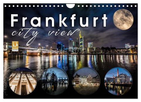 Frankfurt city view (Wandkalender 2027 DIN A4 quer), CALVENDO Monatskalender